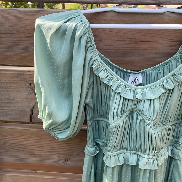 DRA Los Angeles Green Cottage-core Maxi Dress - Picture 3 of 8